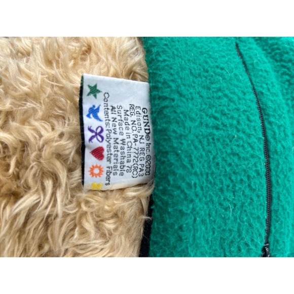 Gund Wish Bear 2000 2001 Limited Edition Green Vest Plush Toy Kids - Picture 6 of 6